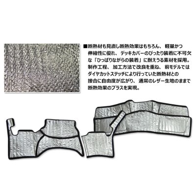 画像6: 【LUVLUX×GLASSY】ハイエース200系標準 1〜4型 分割式デッキカバーPLUS レザー フロント/リアセット