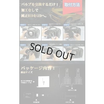 画像4: MEDUSA（メデューサ）D4S/D4R/D2S/D2SR  業界初 無加工で純正HIDをLED化 最強LEDヘッドライト6500k 16000LM