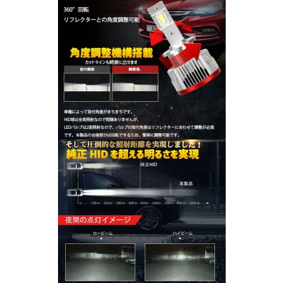 画像3: LOTIS(ロティス)D4S/D4R/D2S/D2SR  さらにコンパクト化 無加工で純正HIDをLED化 最強LEDヘッドライト6500k 16000LM【HLD2LT/HLD4LT】