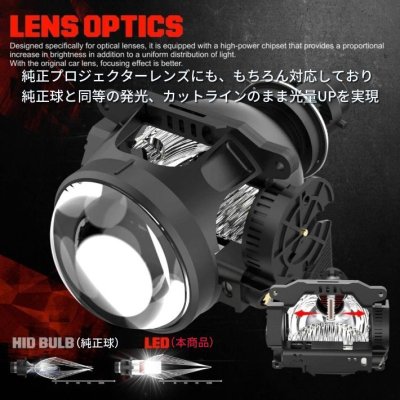 画像11: HERACLEOUS TYPE-R（ヘラクレス  タイプアール）業界初ついに完成 純正球と簡単に交換するだけで HID を LED 化へ D2R D4R 爆光 安心 安全 6500K 12000LM 完全保証［HLD2RHC / HLD4RHC］