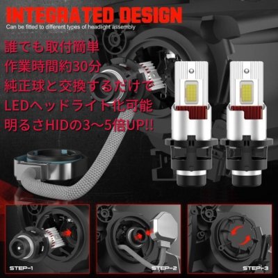 画像12: HERACLEOUS TYPE-R（ヘラクレス  タイプアール）業界初ついに完成 純正球と簡単に交換するだけで HID を LED 化へ D2R D4R 爆光 安心 安全 6500K 12000LM 完全保証［HLD2RHC / HLD4RHC］